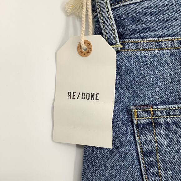 NEW! RE/DONE Size 32 90s Loose Light Indigo Denim Jeans $325 msrp G18-9 - Picture 4 of 8
